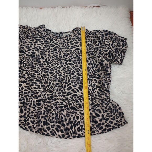 Cato Est. 1946 Women's Animal Print Blouse Plus Size 18/20W Stretch - Picture 3 of 9